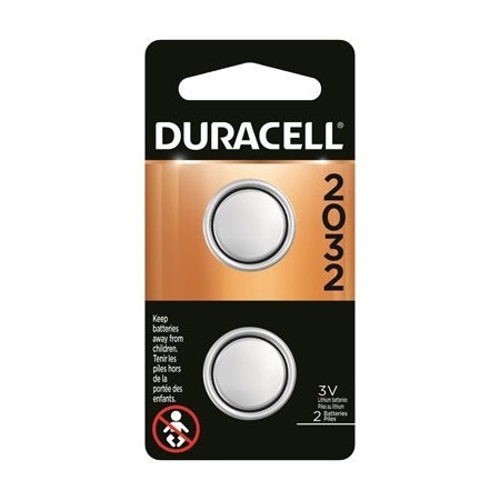 Duracell DURA2PK 3V 2032 Battery 66388